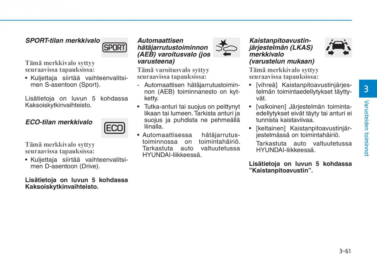 Hyundai Ioniq Hybrid omistajan kasikirja / page 151