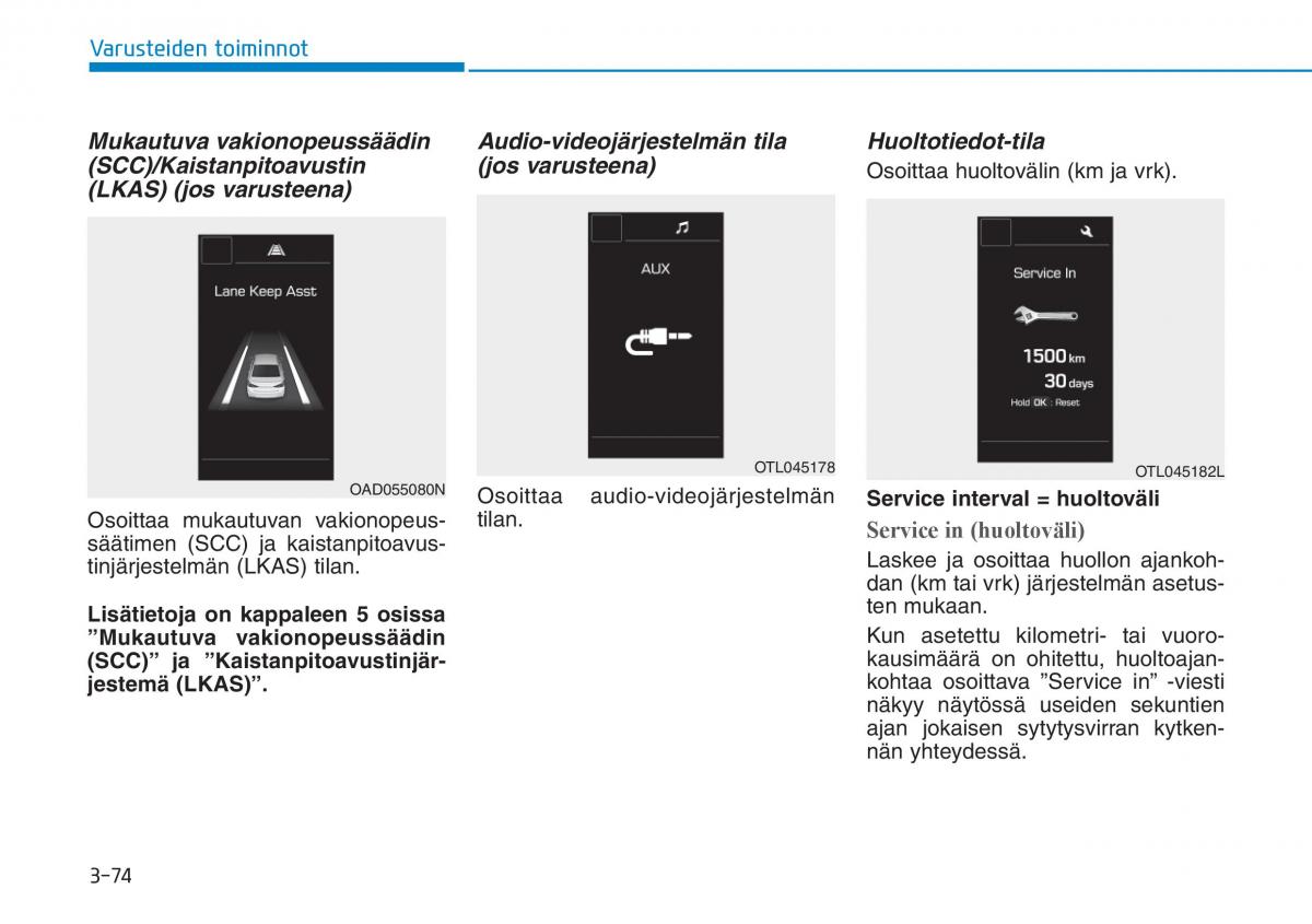 Hyundai Ioniq Hybrid omistajan kasikirja / page 164