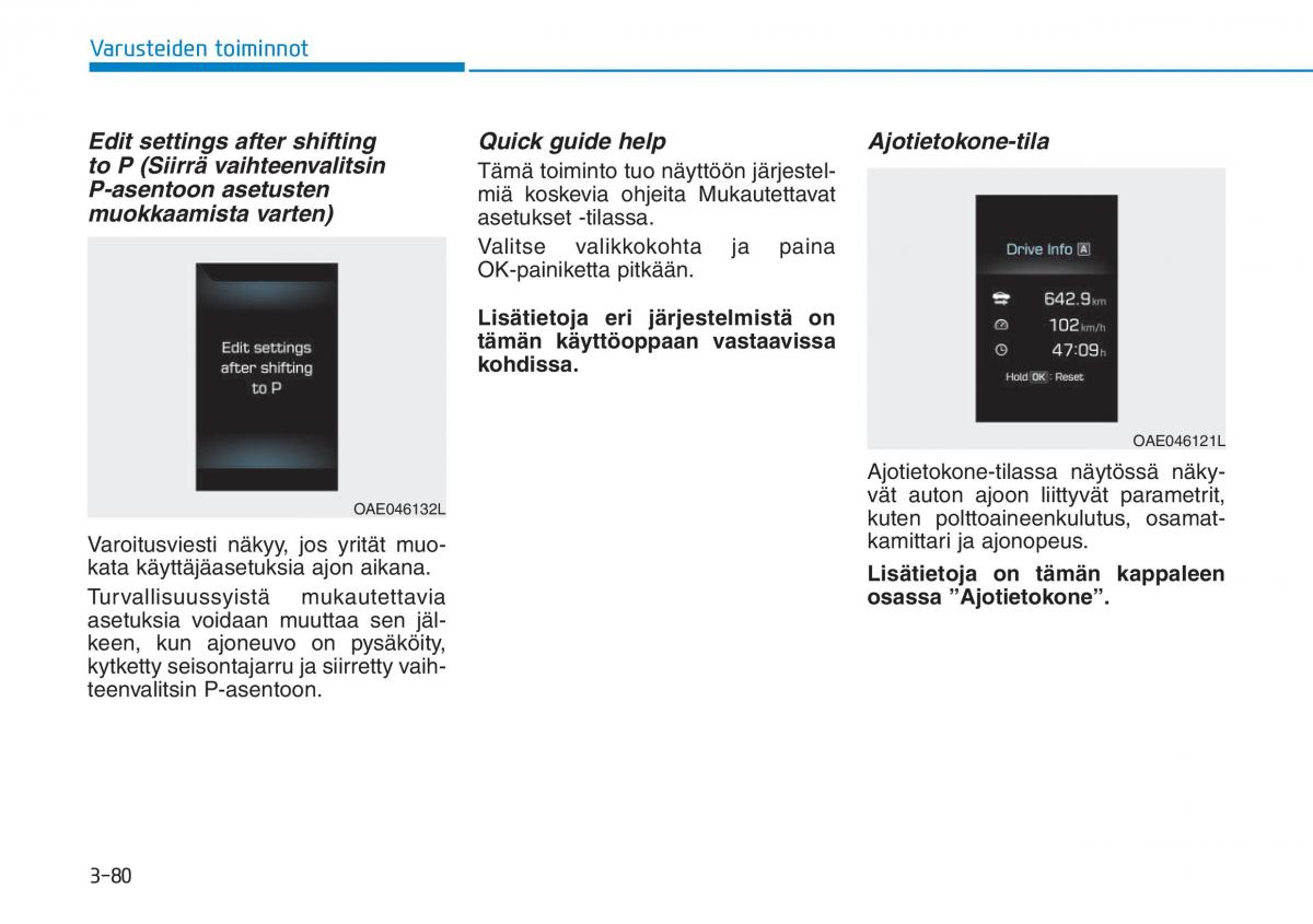 Hyundai Ioniq Hybrid omistajan kasikirja / page 170