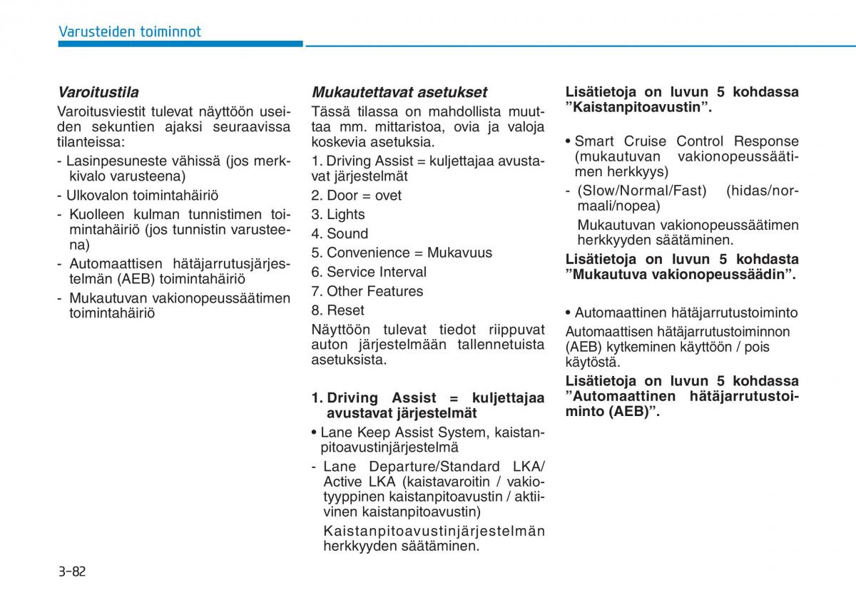 Hyundai Ioniq Hybrid omistajan kasikirja / page 172