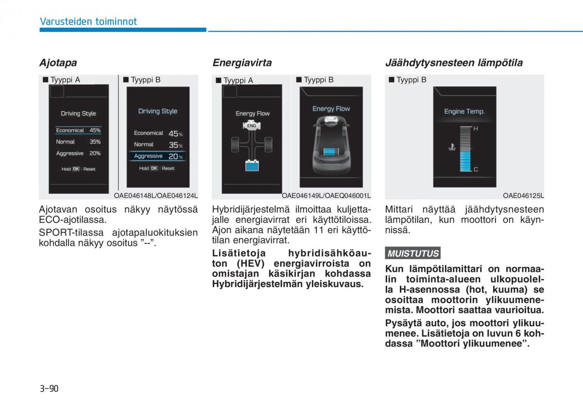 Hyundai Ioniq Hybrid omistajan kasikirja / page 180