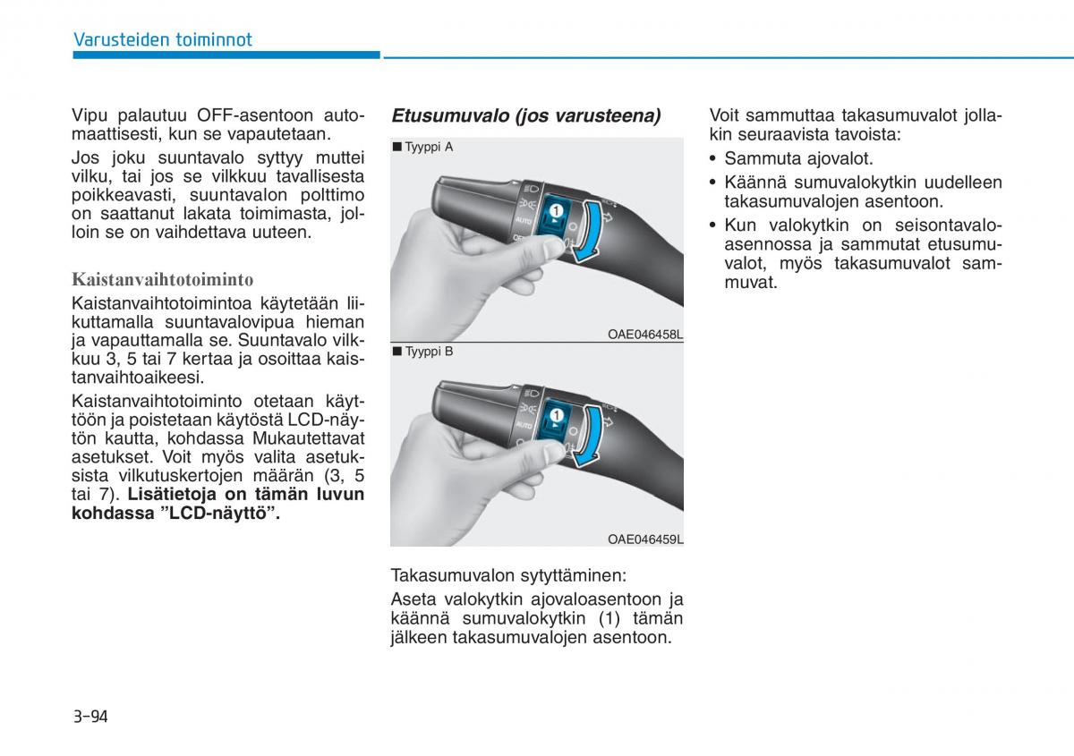 Hyundai Ioniq Hybrid omistajan kasikirja / page 184