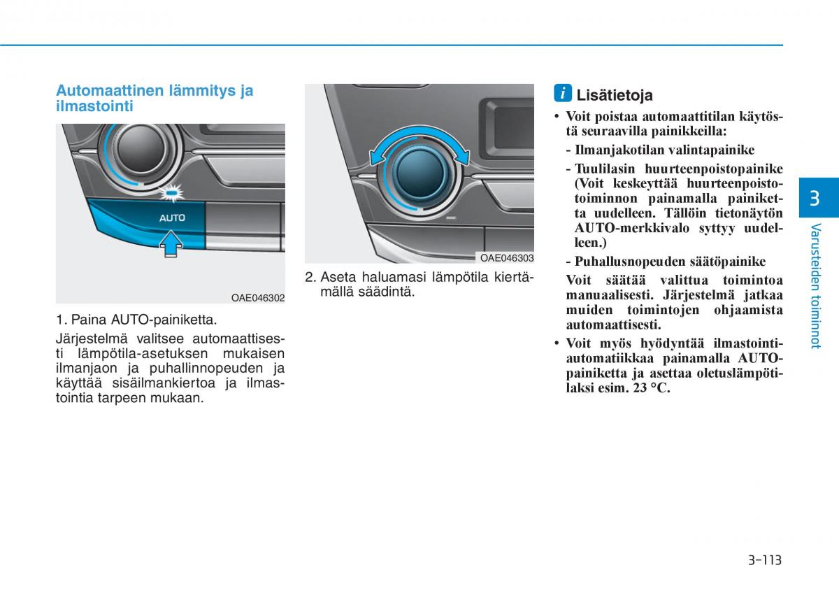 Hyundai Ioniq Hybrid omistajan kasikirja / page 203