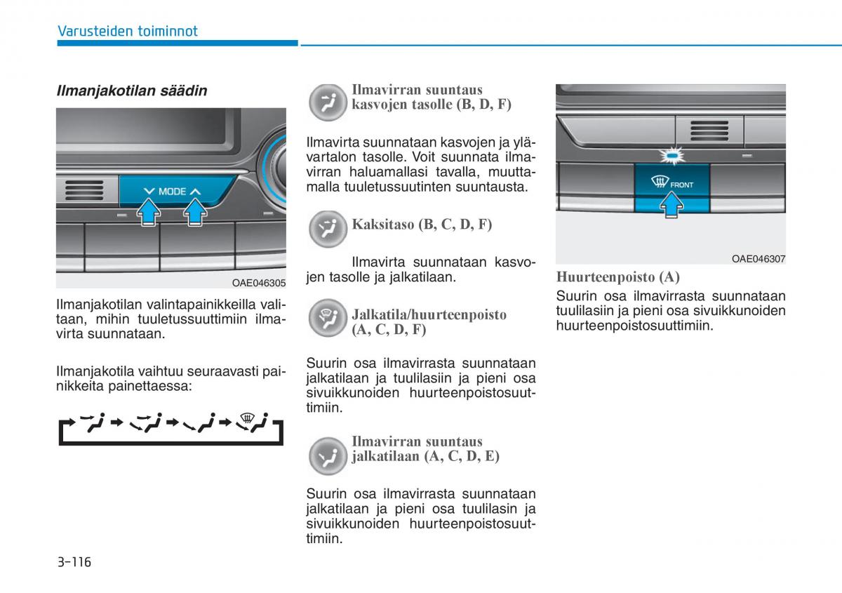 Hyundai Ioniq Hybrid omistajan kasikirja / page 206