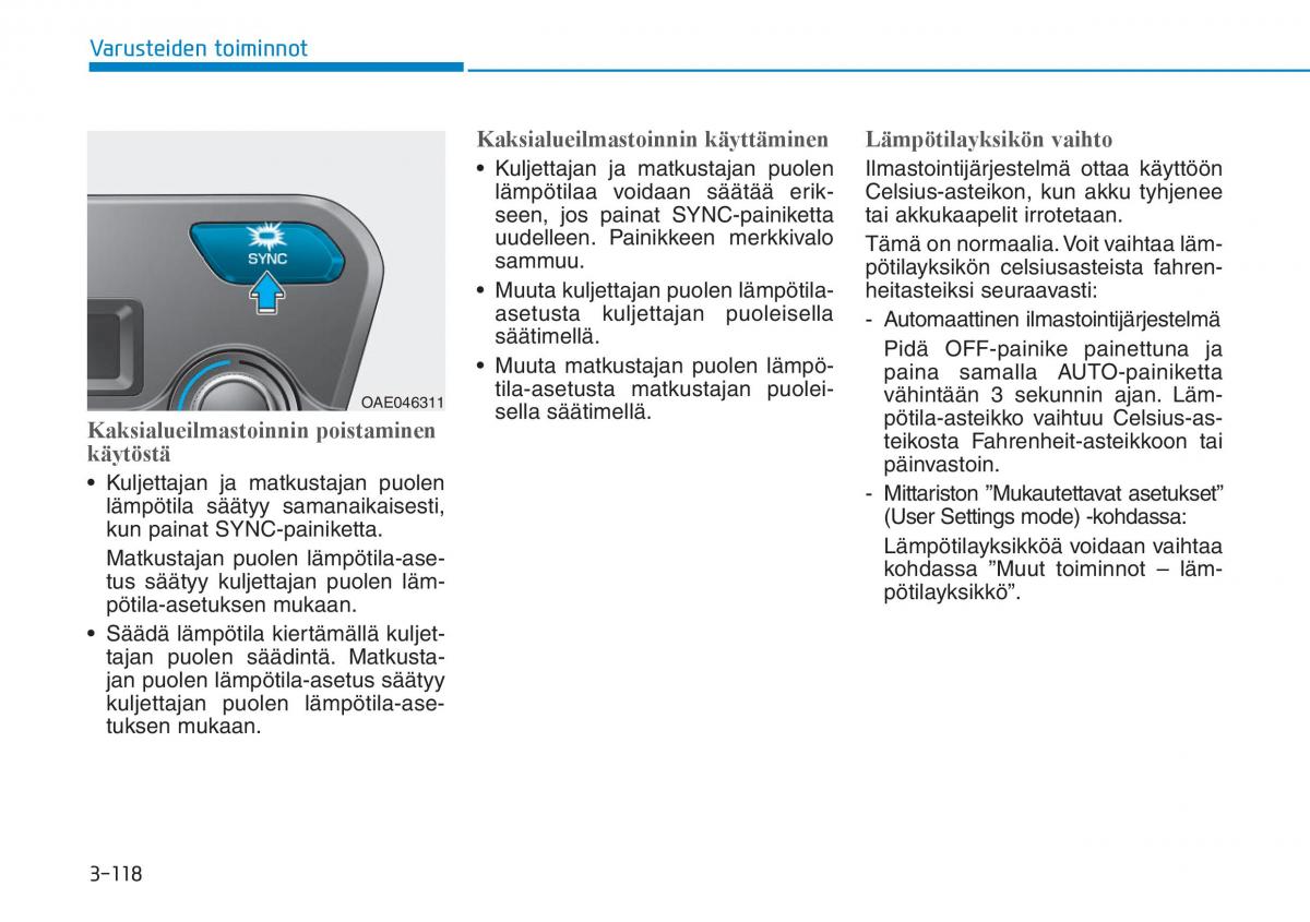 Hyundai Ioniq Hybrid omistajan kasikirja / page 208