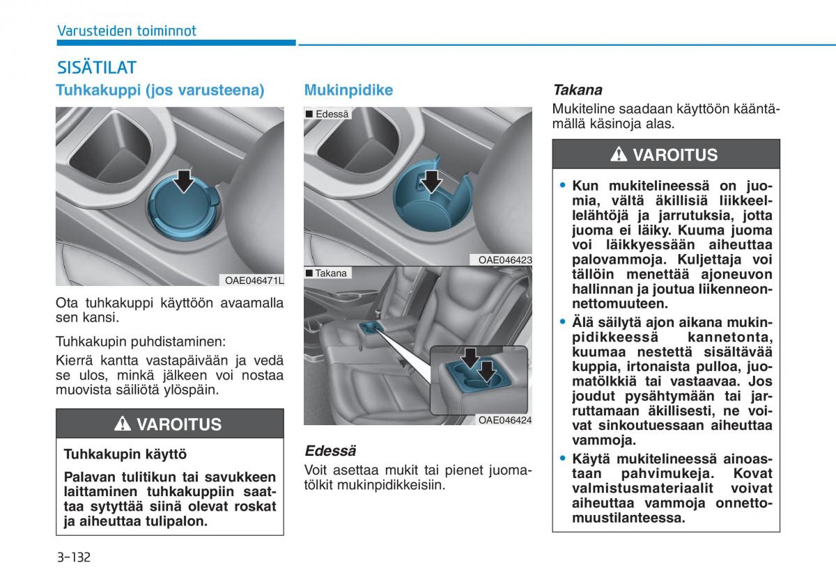 Hyundai Ioniq Hybrid omistajan kasikirja / page 222