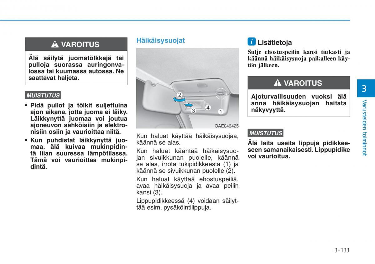 Hyundai Ioniq Hybrid omistajan kasikirja / page 223