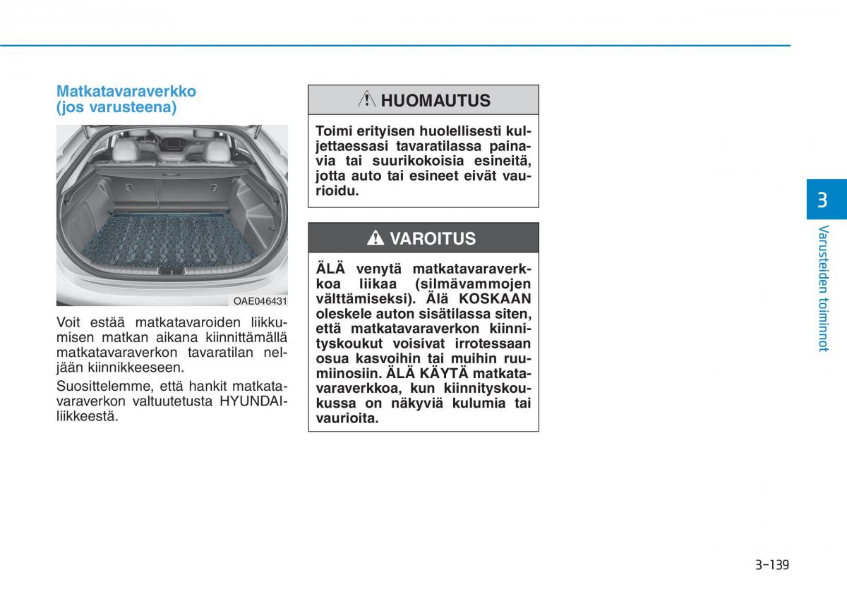 Hyundai Ioniq Hybrid omistajan kasikirja / page 229