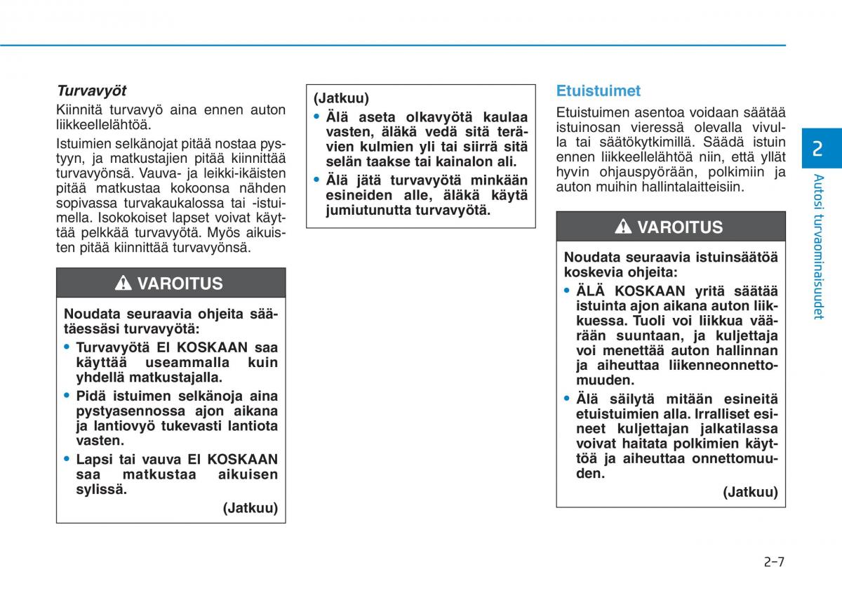 Hyundai Ioniq Hybrid omistajan kasikirja / page 25