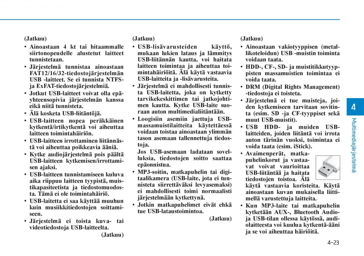 Hyundai Ioniq Hybrid omistajan kasikirja / page 252