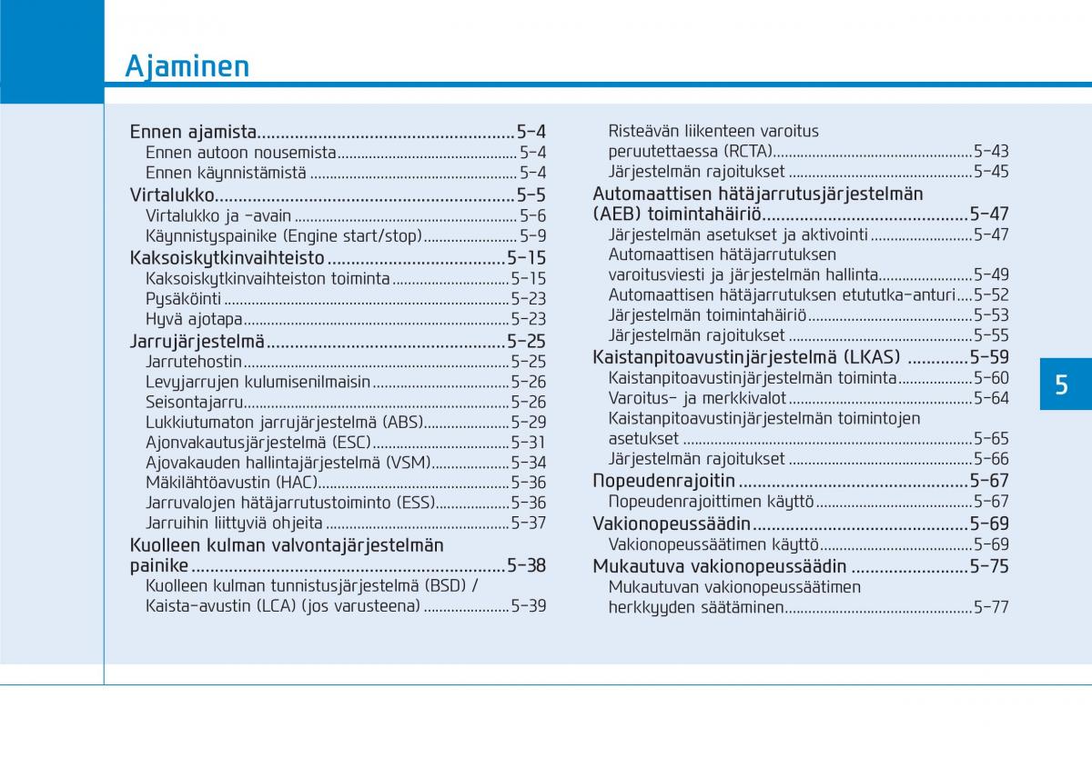 Hyundai Ioniq Hybrid omistajan kasikirja / page 273