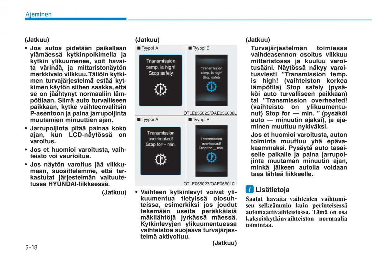 Hyundai Ioniq Hybrid omistajan kasikirja / page 290