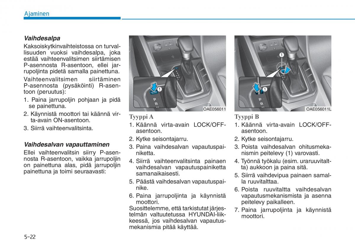 Hyundai Ioniq Hybrid omistajan kasikirja / page 294