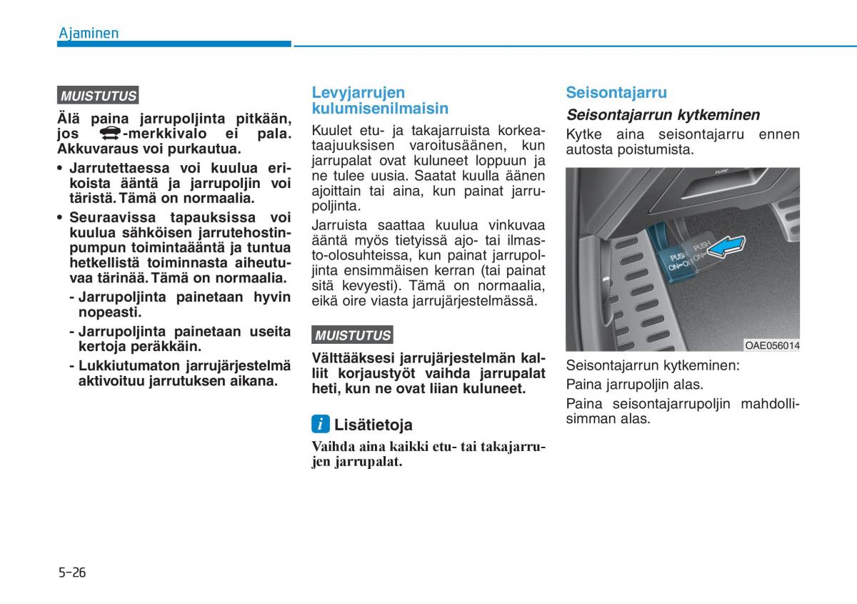 Hyundai Ioniq Hybrid omistajan kasikirja / page 298