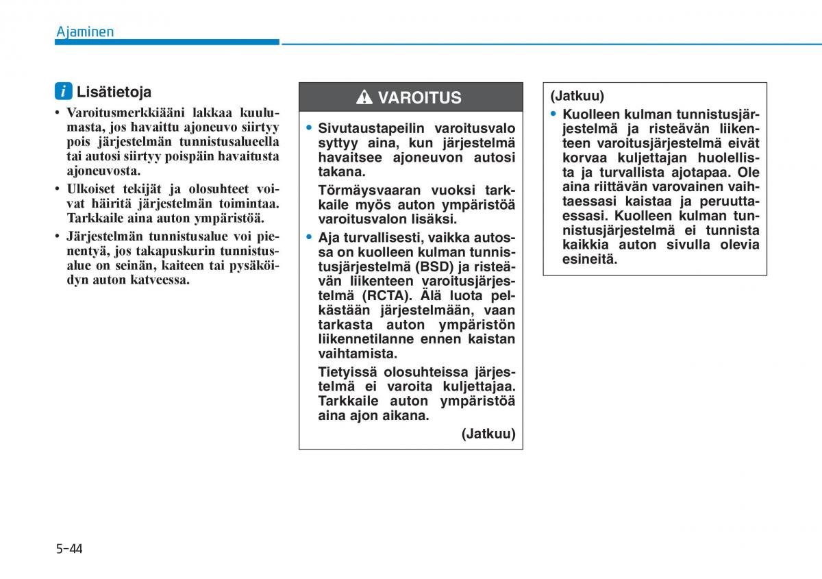 Hyundai Ioniq Hybrid omistajan kasikirja / page 316