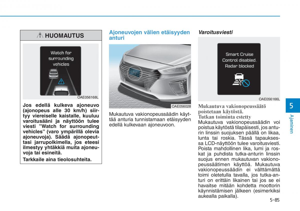 Hyundai Ioniq Hybrid omistajan kasikirja / page 357