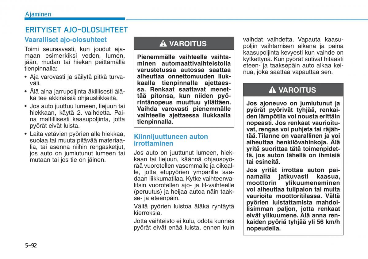 Hyundai Ioniq Hybrid omistajan kasikirja / page 364