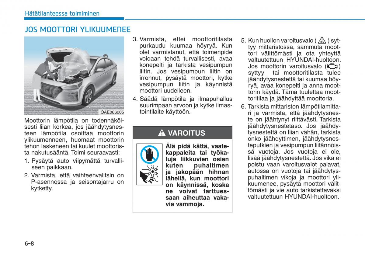 Hyundai Ioniq Hybrid omistajan kasikirja / page 381