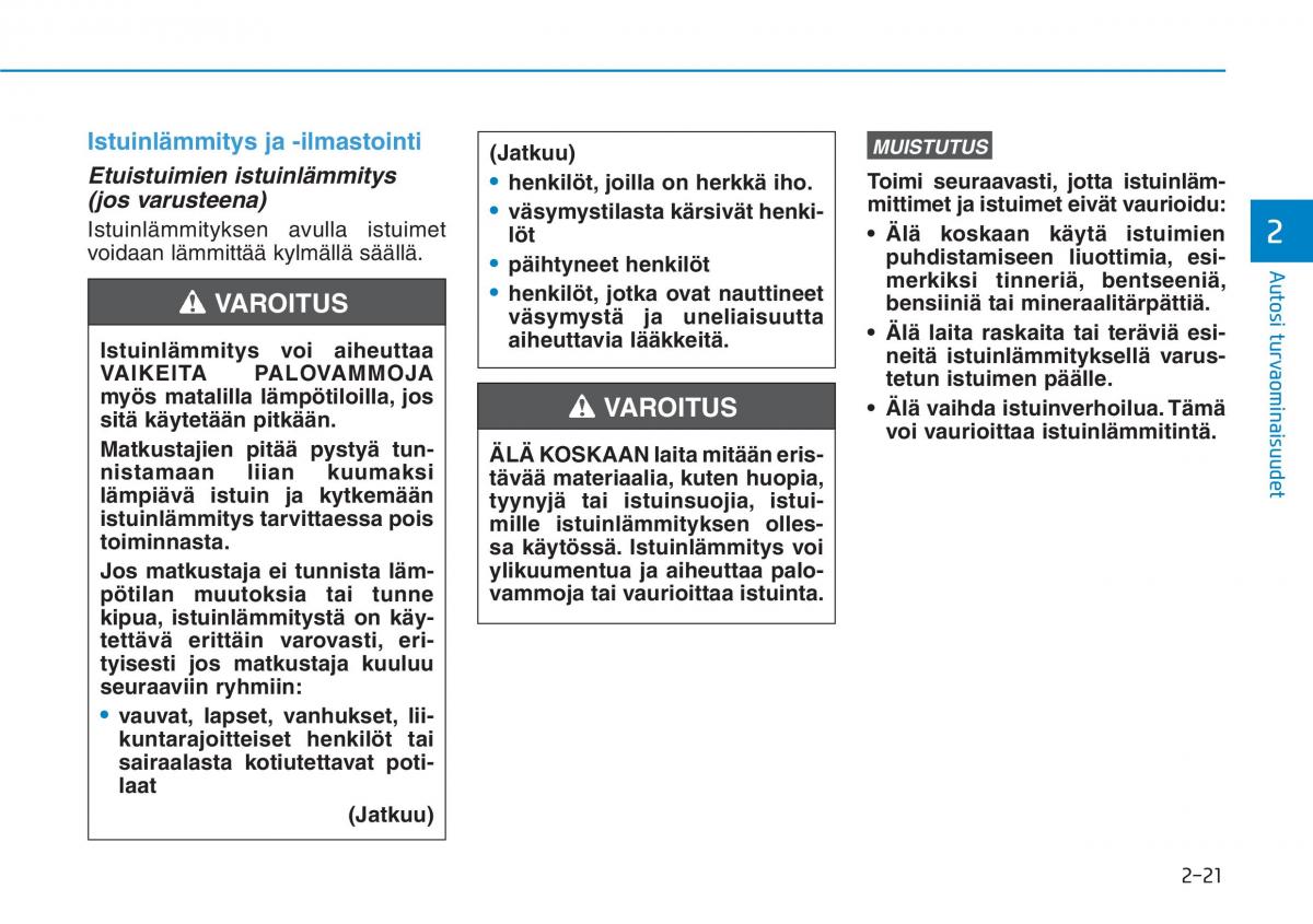 Hyundai Ioniq Hybrid omistajan kasikirja / page 39