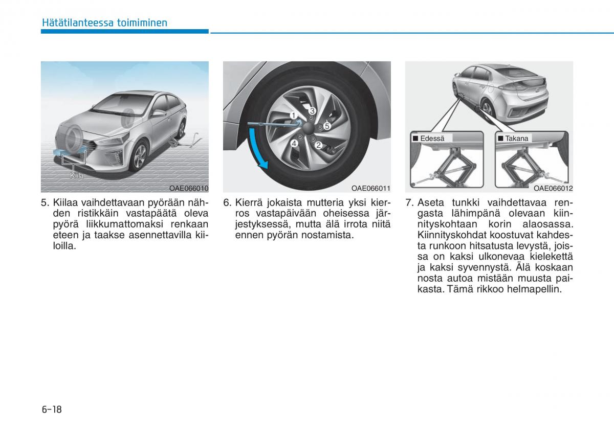 Hyundai Ioniq Hybrid omistajan kasikirja / page 391