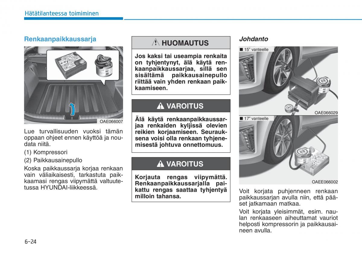 Hyundai Ioniq Hybrid omistajan kasikirja / page 397