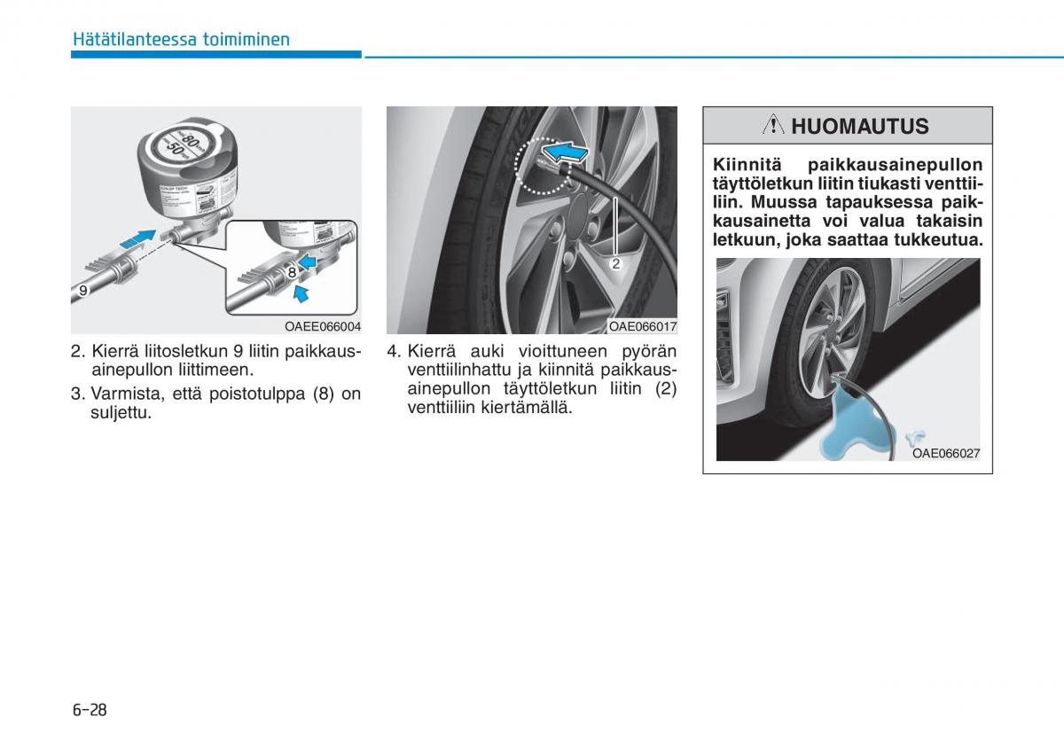 Hyundai Ioniq Hybrid omistajan kasikirja / page 401