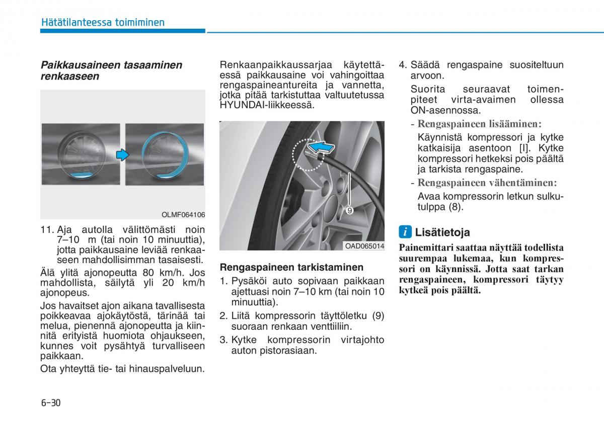 Hyundai Ioniq Hybrid omistajan kasikirja / page 403