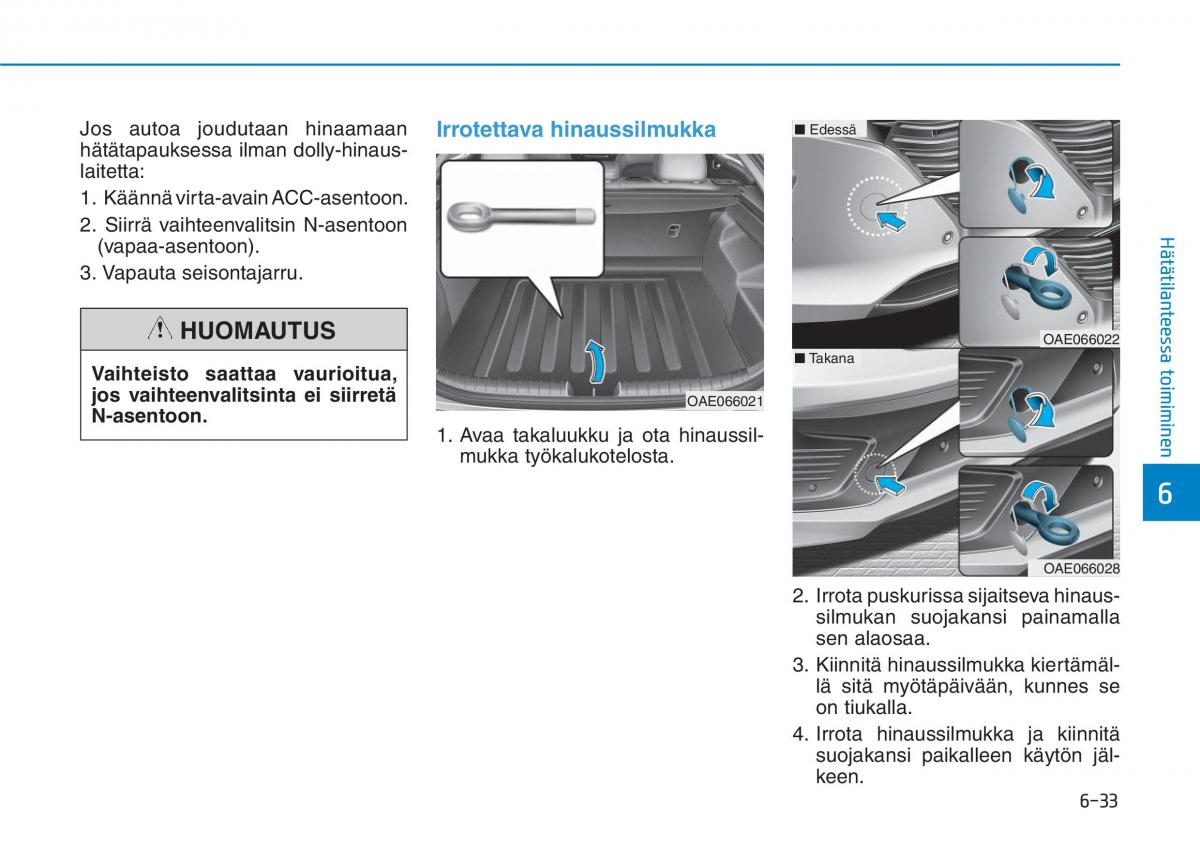 Hyundai Ioniq Hybrid omistajan kasikirja / page 406