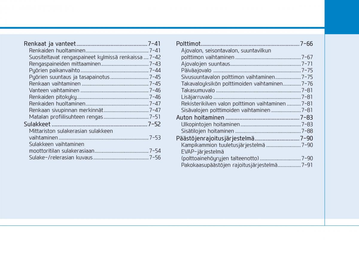 Hyundai Ioniq Hybrid omistajan kasikirja / page 411