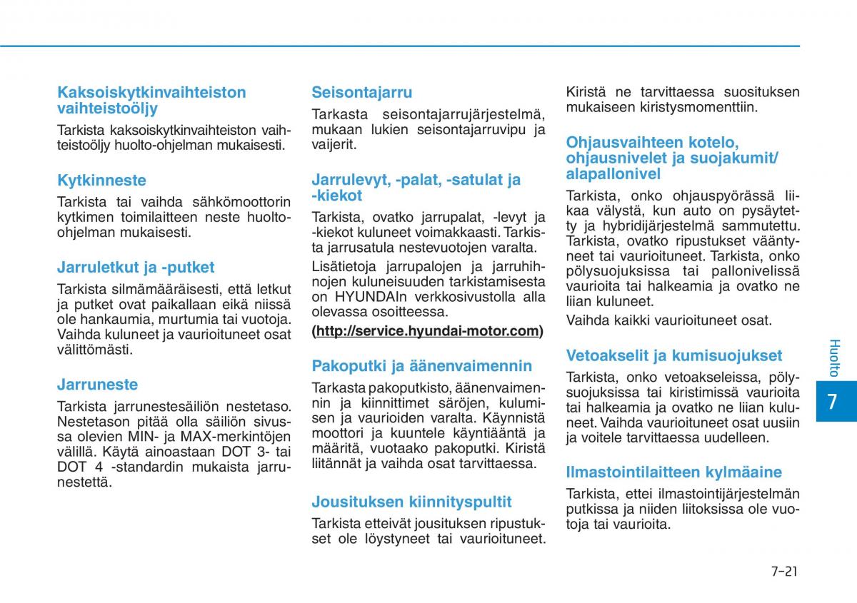 Hyundai Ioniq Hybrid omistajan kasikirja / page 430