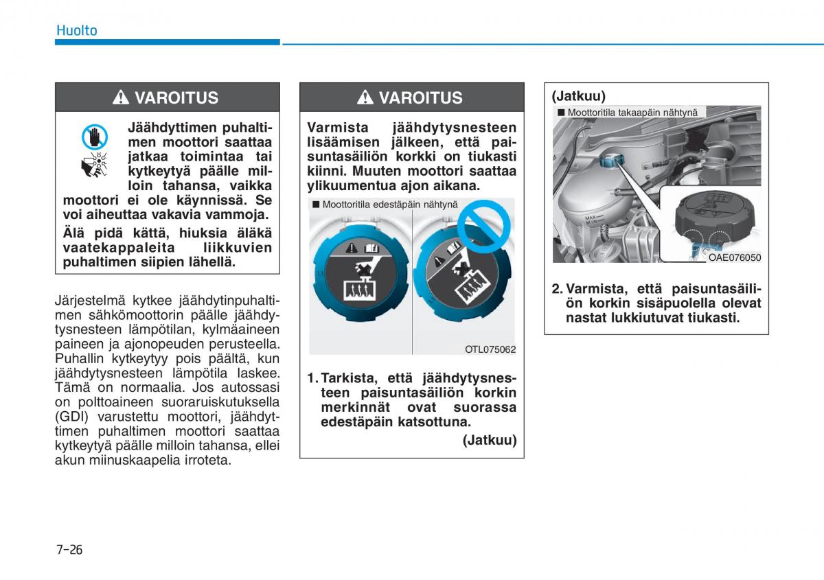 Hyundai Ioniq Hybrid omistajan kasikirja / page 435