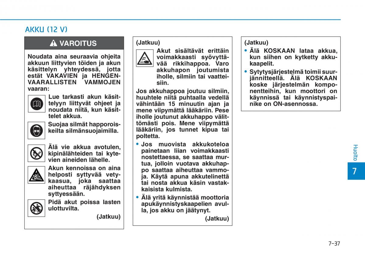 Hyundai Ioniq Hybrid omistajan kasikirja / page 446