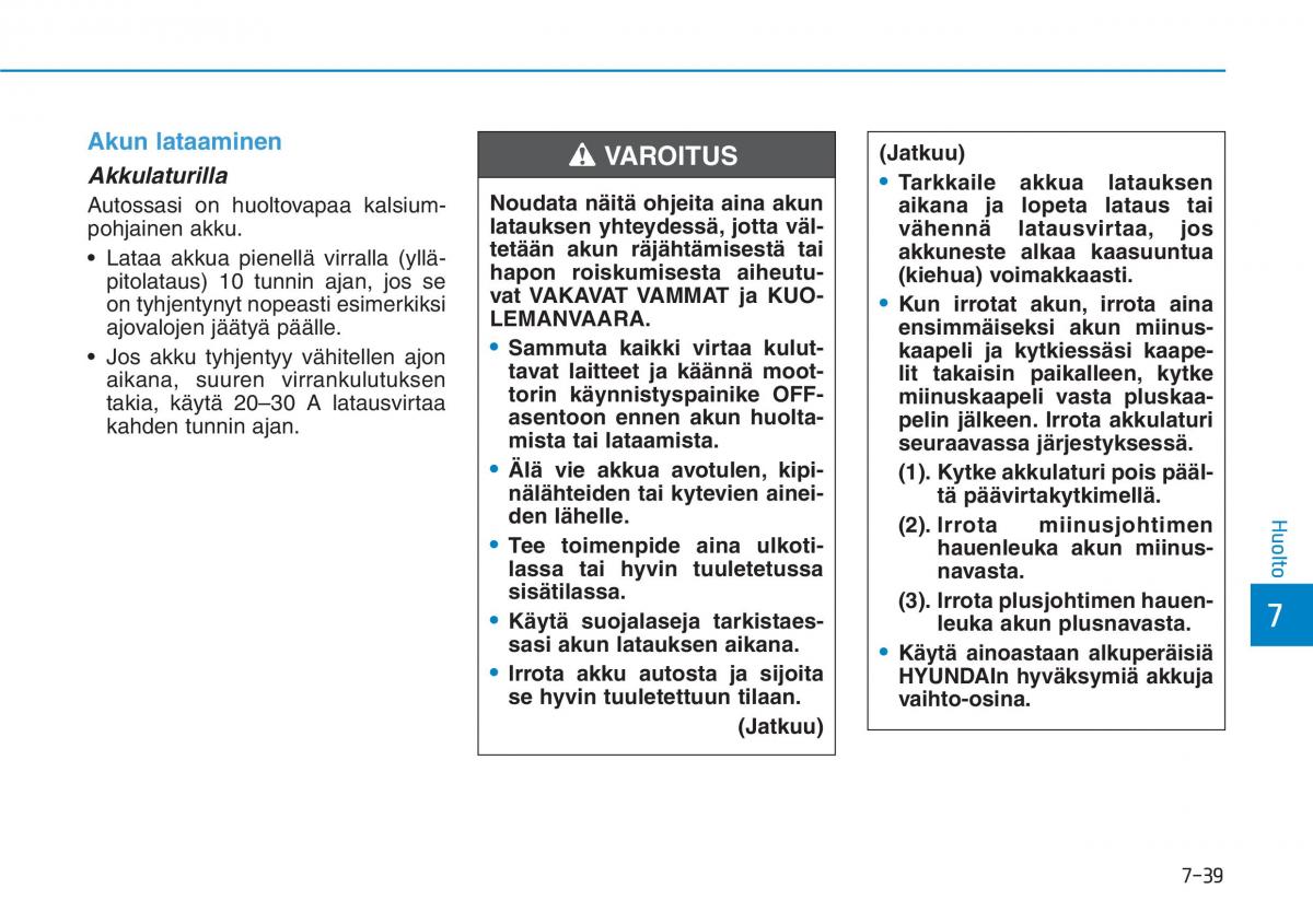 Hyundai Ioniq Hybrid omistajan kasikirja / page 448