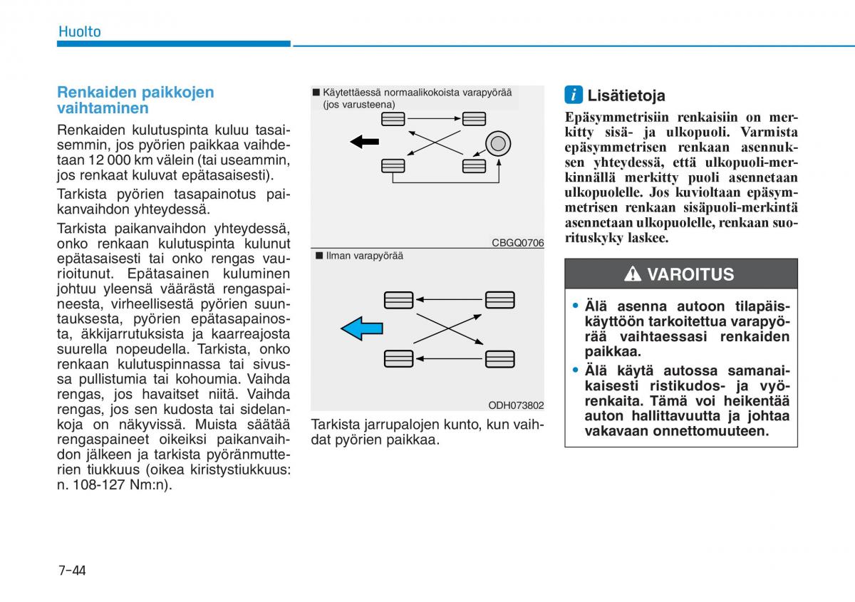 Hyundai Ioniq Hybrid omistajan kasikirja / page 453