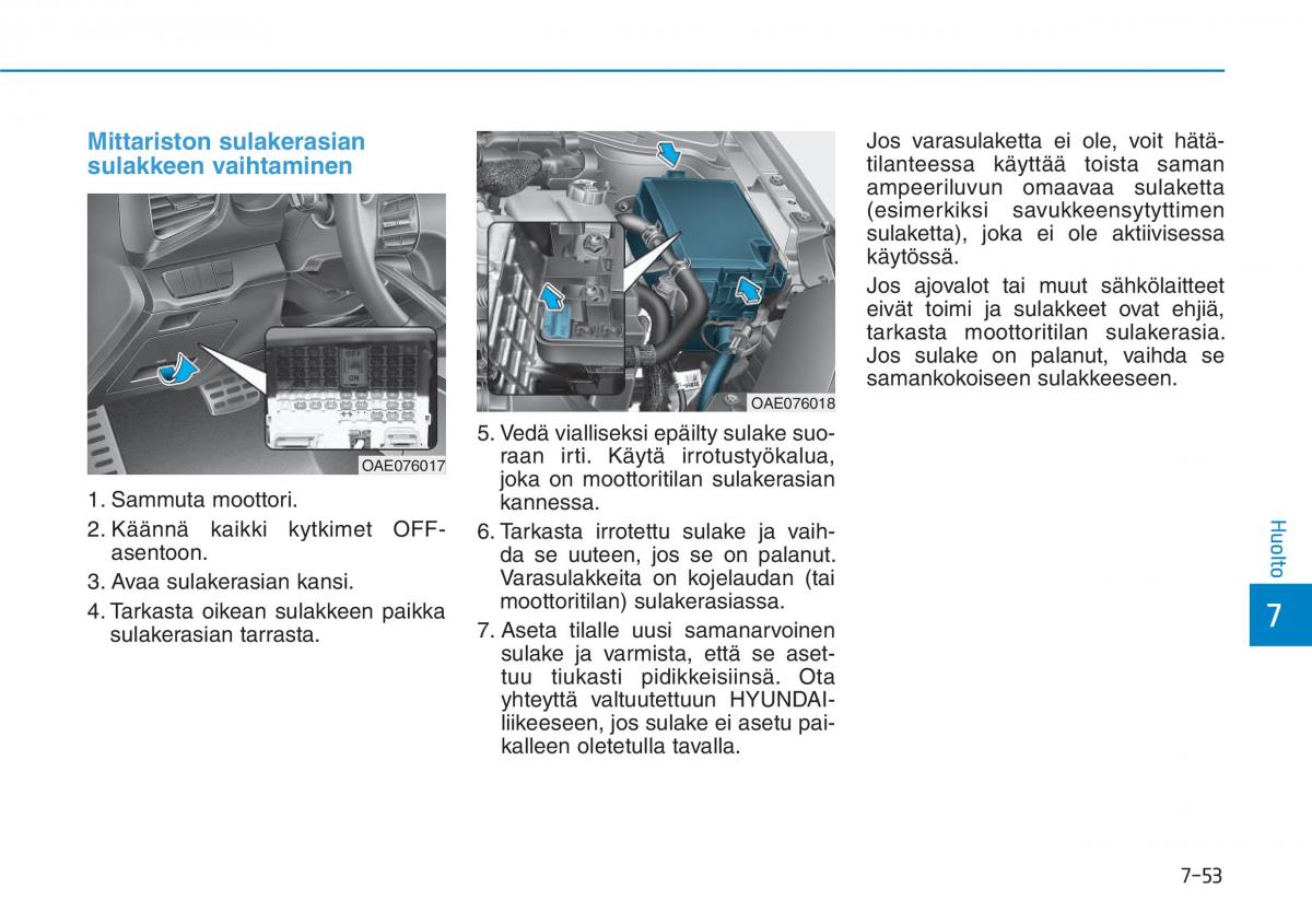 Hyundai Ioniq Hybrid omistajan kasikirja / page 462