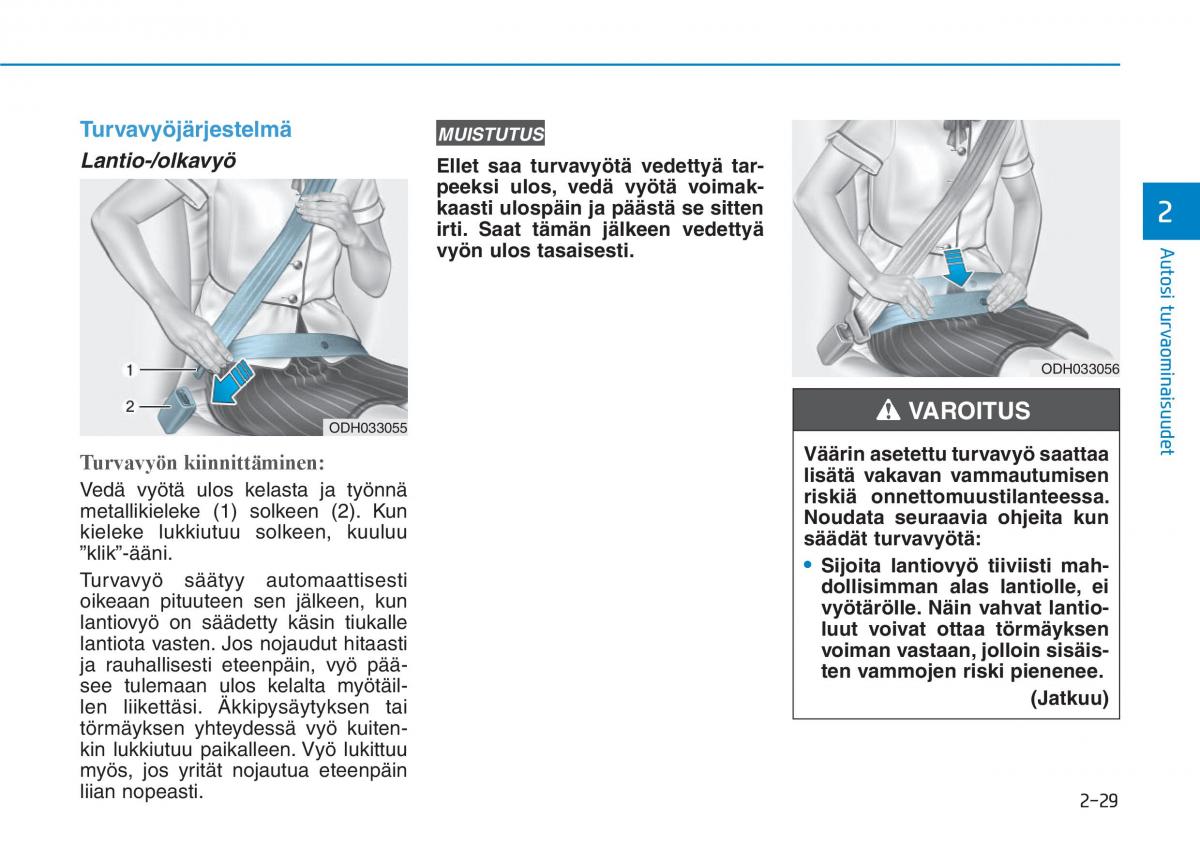 Hyundai Ioniq Hybrid omistajan kasikirja / page 47