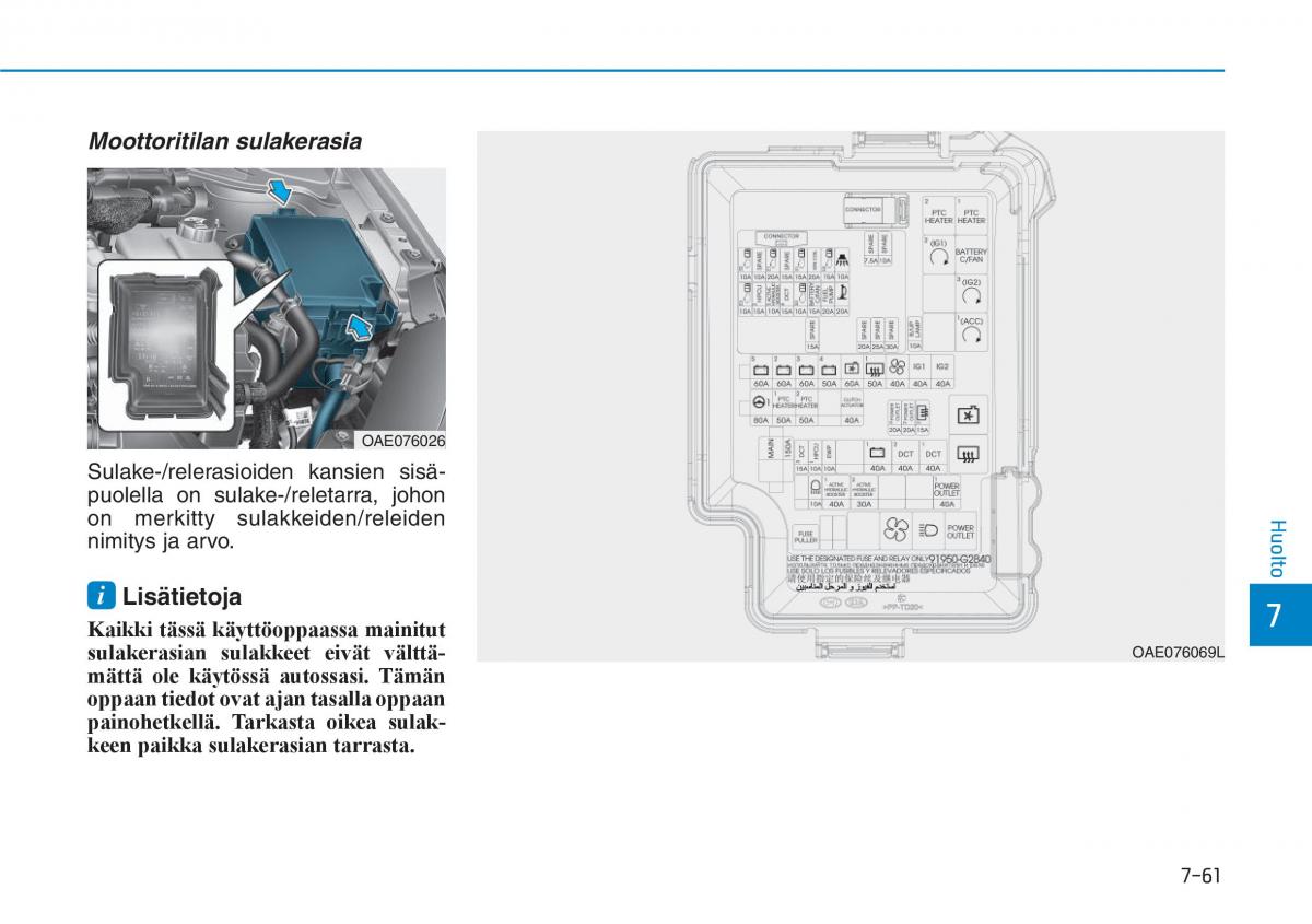 Hyundai Ioniq Hybrid omistajan kasikirja / page 470