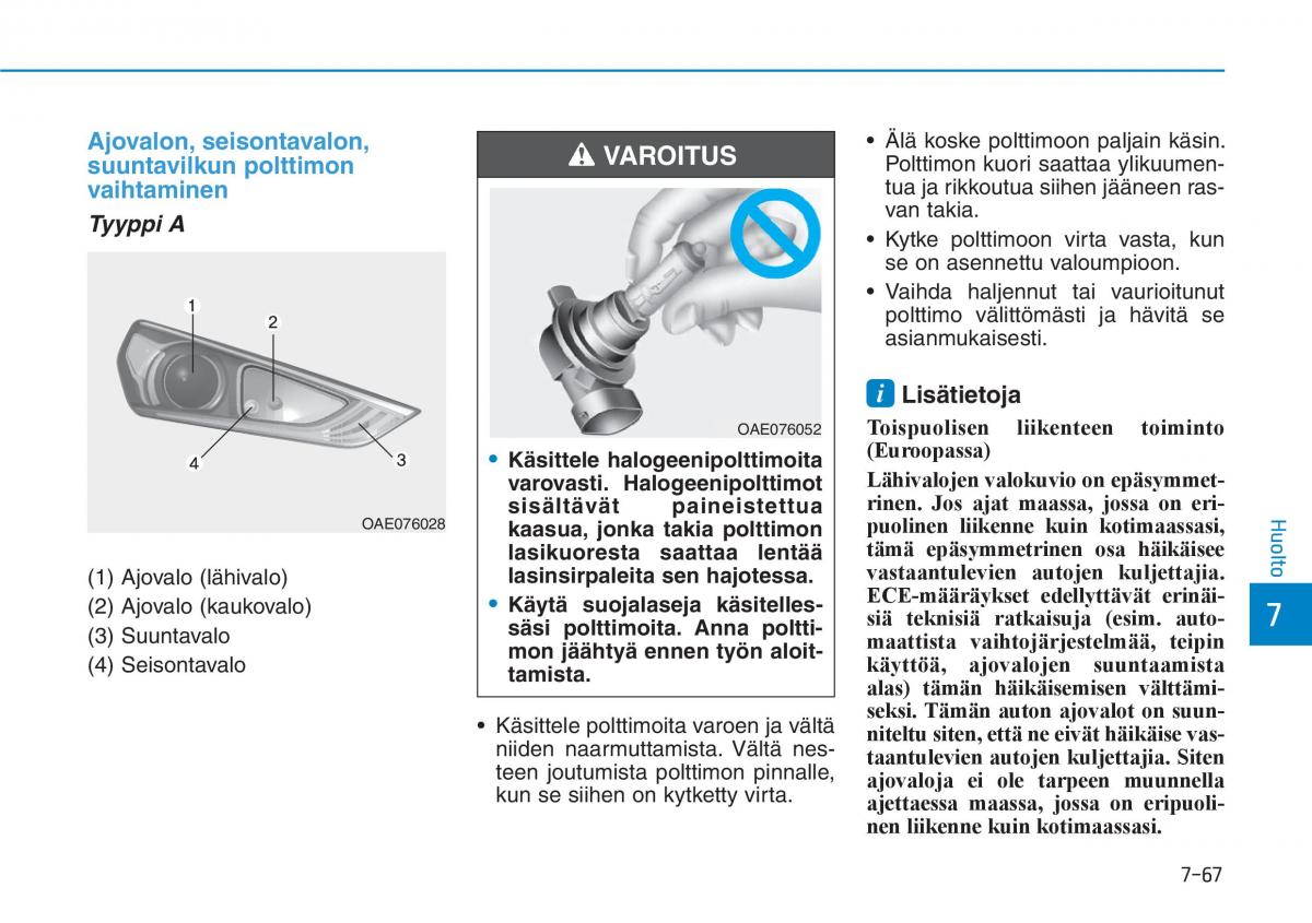 Hyundai Ioniq Hybrid omistajan kasikirja / page 476