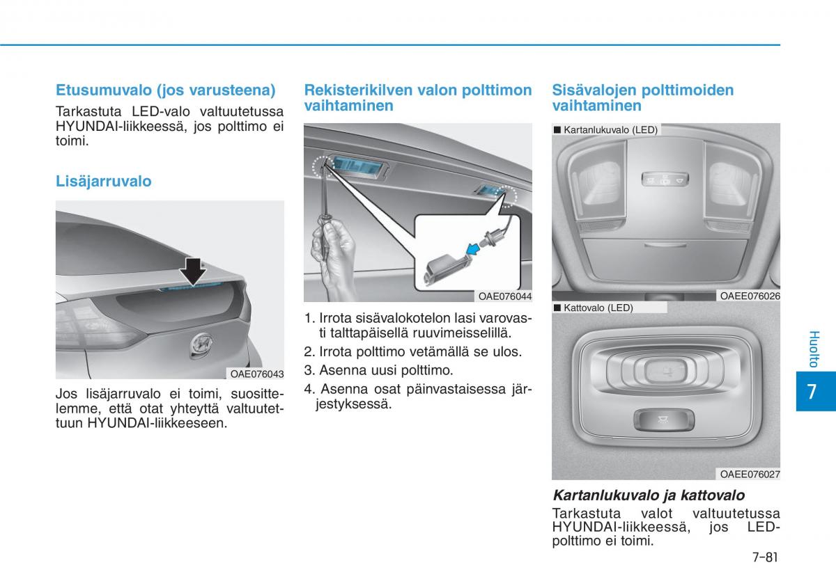 Hyundai Ioniq Hybrid omistajan kasikirja / page 490