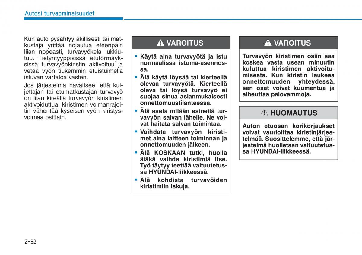 Hyundai Ioniq Hybrid omistajan kasikirja / page 50