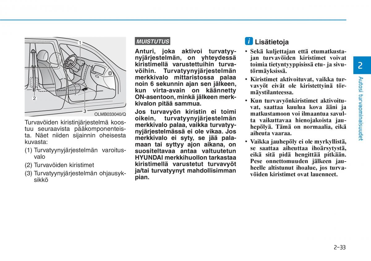 Hyundai Ioniq Hybrid omistajan kasikirja / page 51