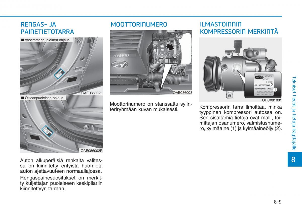 Hyundai Ioniq Hybrid omistajan kasikirja / page 511