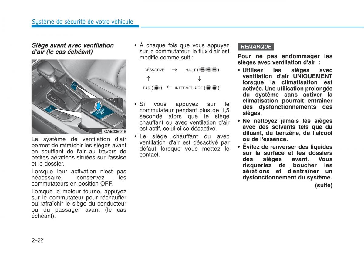 Hyundai Ioniq Hybrid manuel du proprietaire / page 56