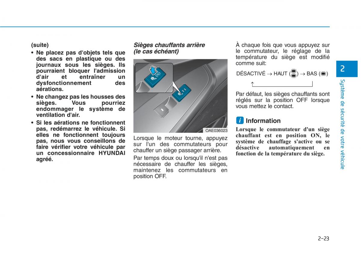 Hyundai Ioniq Hybrid manuel du proprietaire / page 57