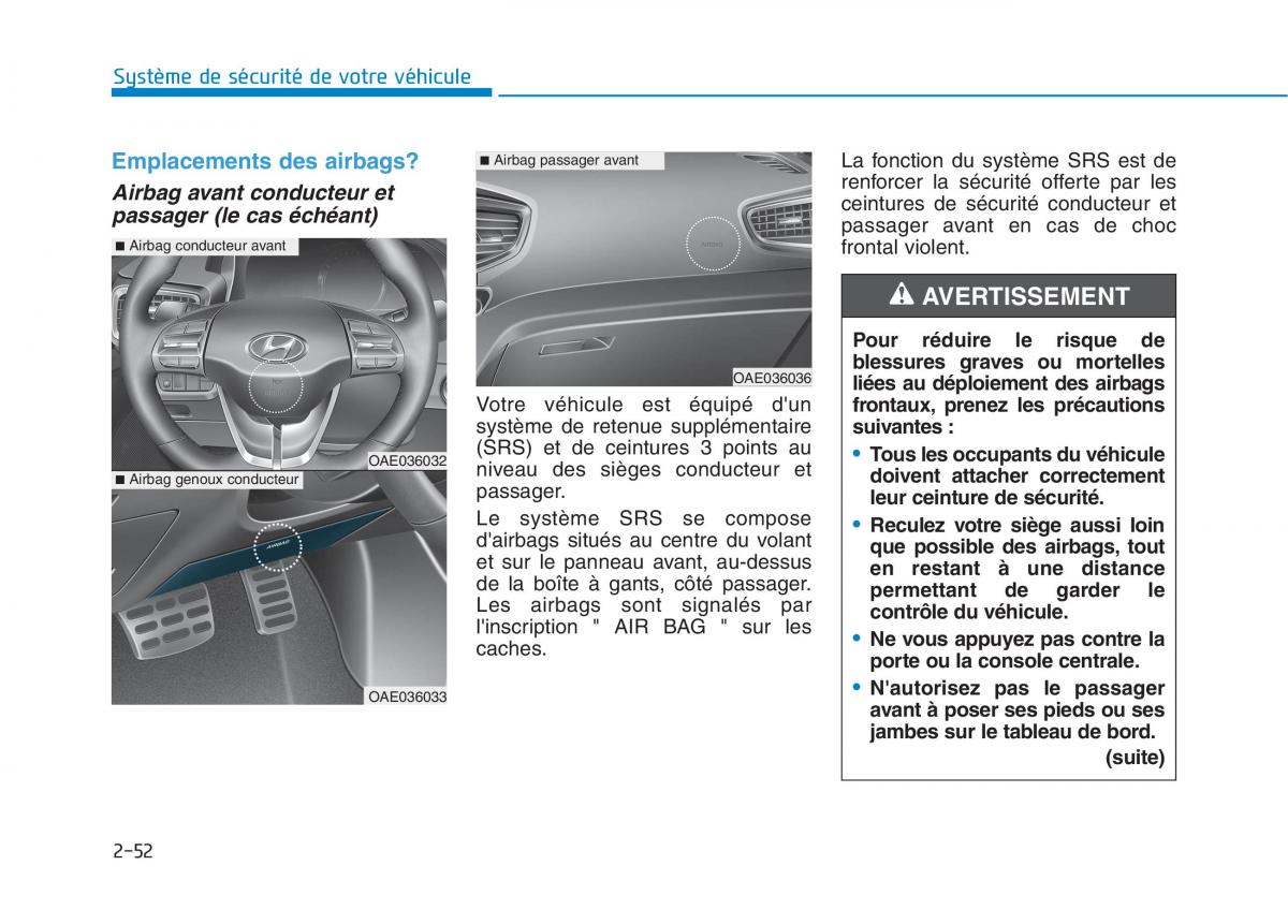 Hyundai Ioniq Hybrid manuel du proprietaire / page 86