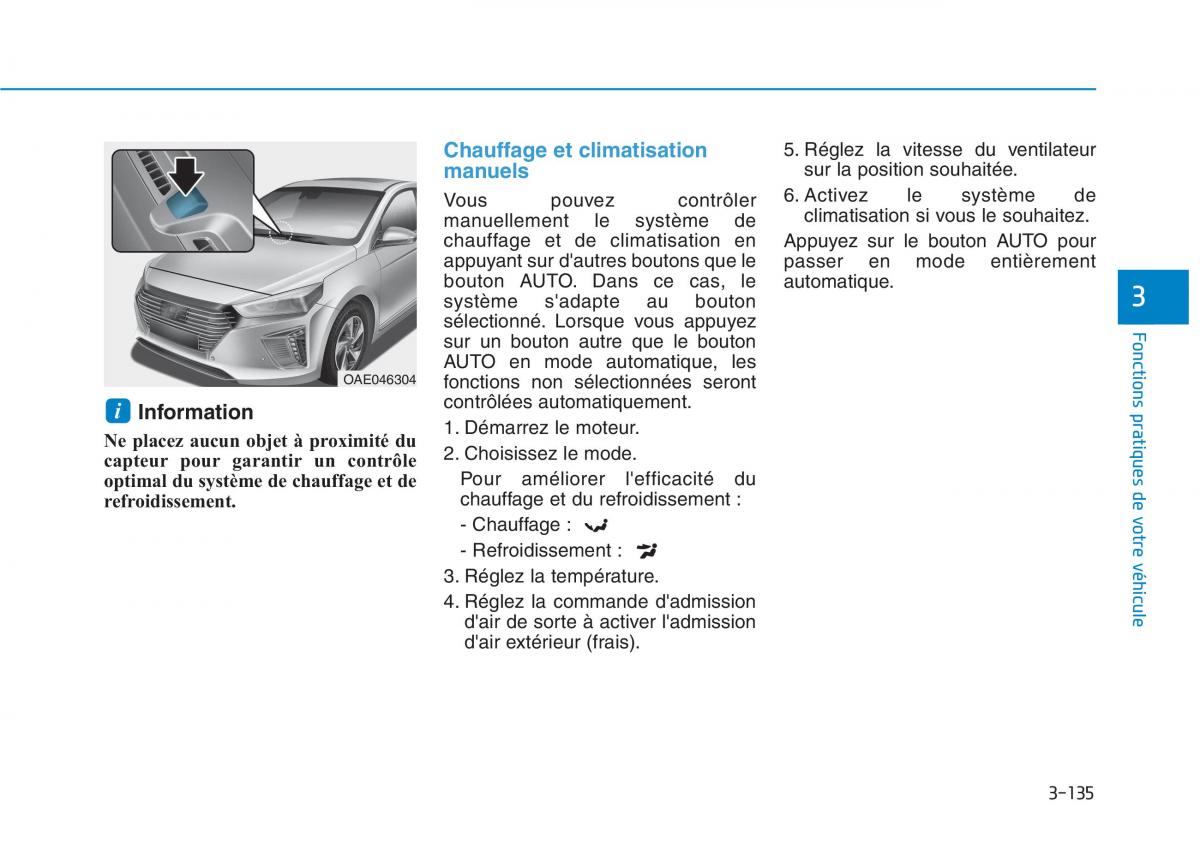 Hyundai Ioniq Hybrid manuel du proprietaire / page 135