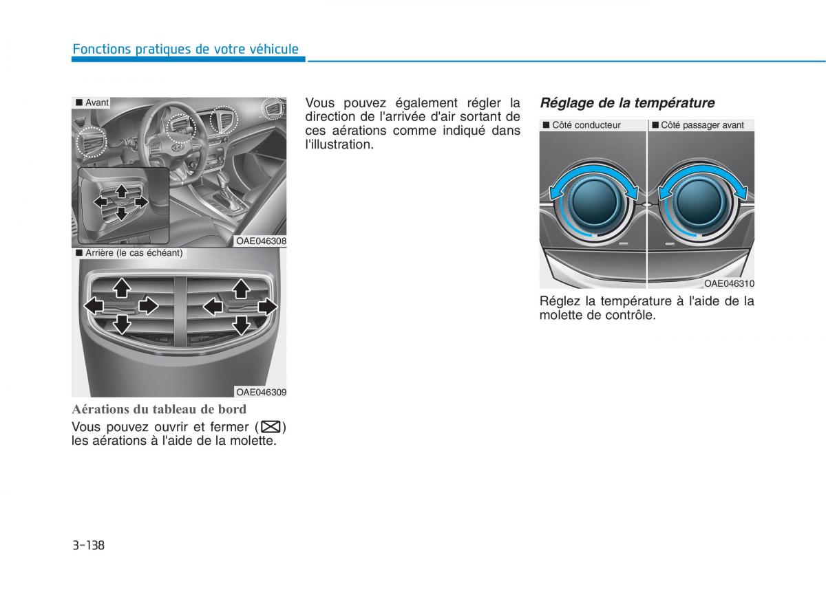 Hyundai Ioniq Hybrid manuel du proprietaire / page 138