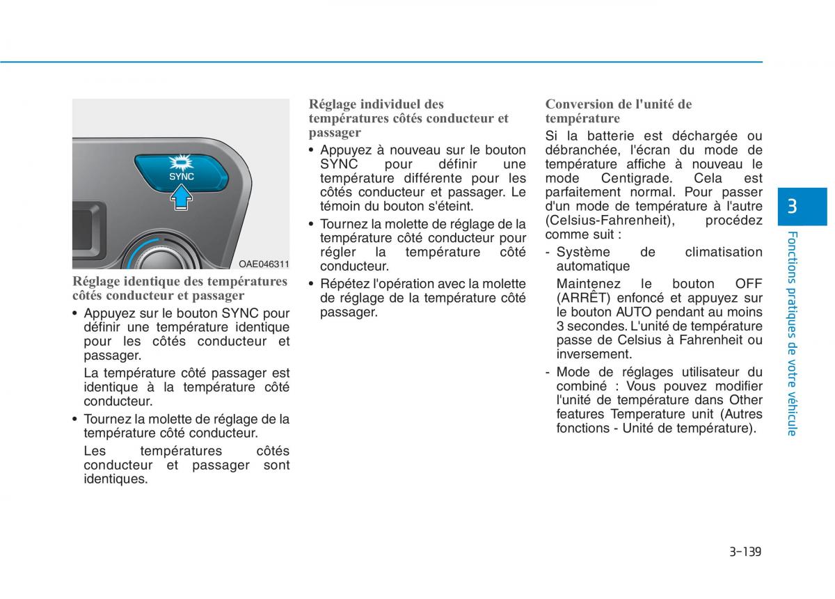 Hyundai Ioniq Hybrid manuel du proprietaire / page 139