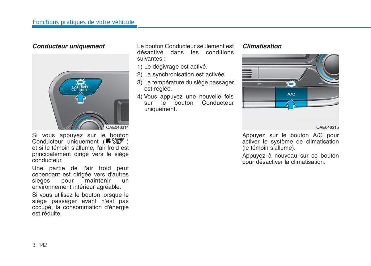 Hyundai Ioniq Hybrid manuel du proprietaire / page 142