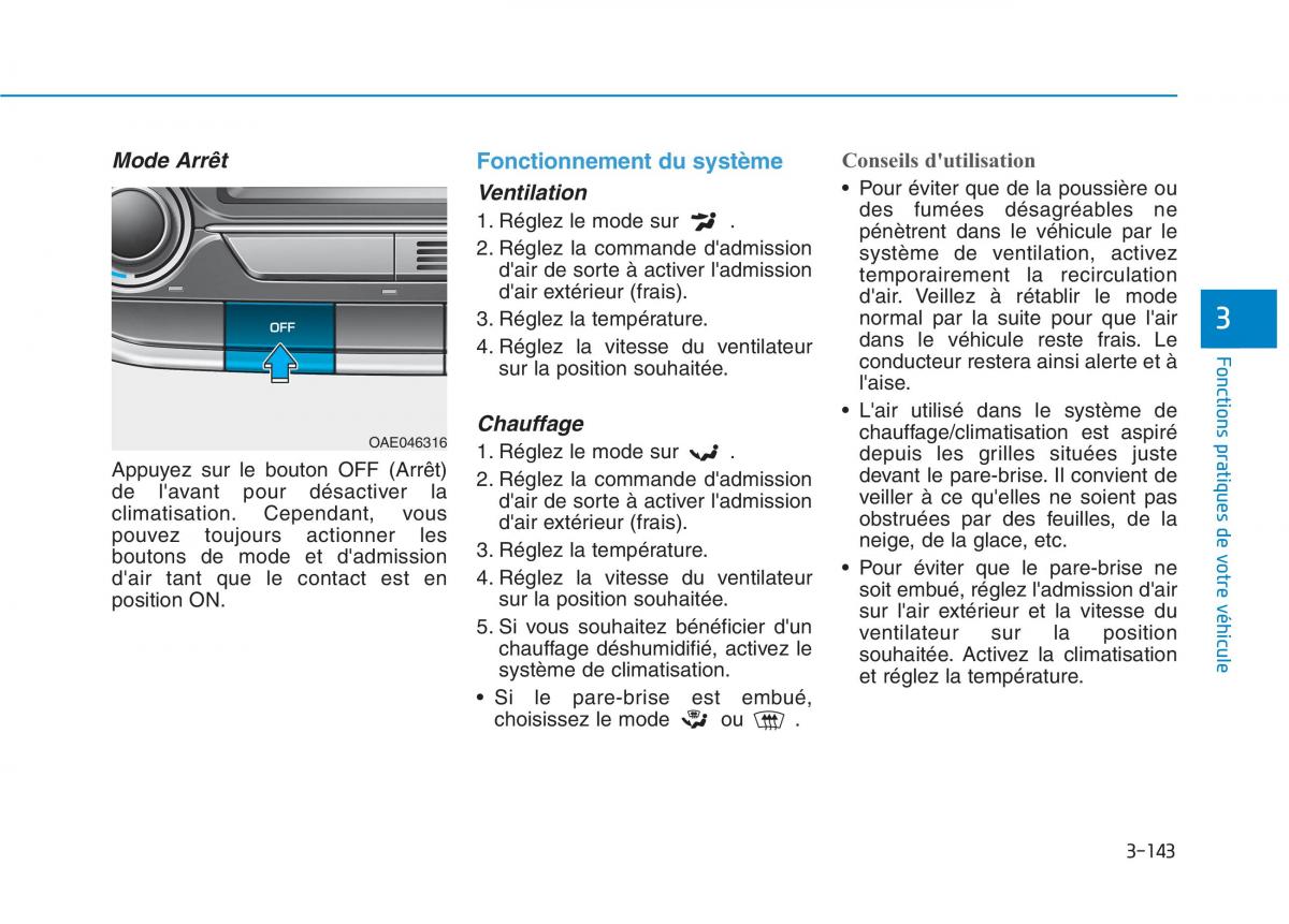 Hyundai Ioniq Hybrid manuel du proprietaire / page 143